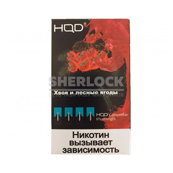 Картриджи HQD 4 шт (Хвоя и лесные ягоды) Картриджи HQD 4 шт (Хвоя и лесные ягоды)