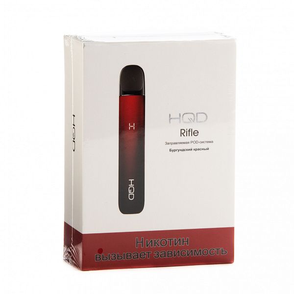 HQD Riffle (Заправляемая POD-система 450 mah+2сменных картриджей Красный) HQD Riffle (Заправляемая POD-система 450 mah+2сменных картриджей Красный)