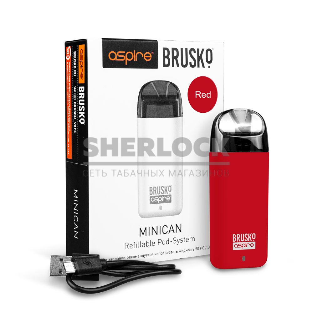 POD-система Aspire BRUSKO MINICAN (Красный) POD-система Aspire BRUSKO MINICAN (Красный)