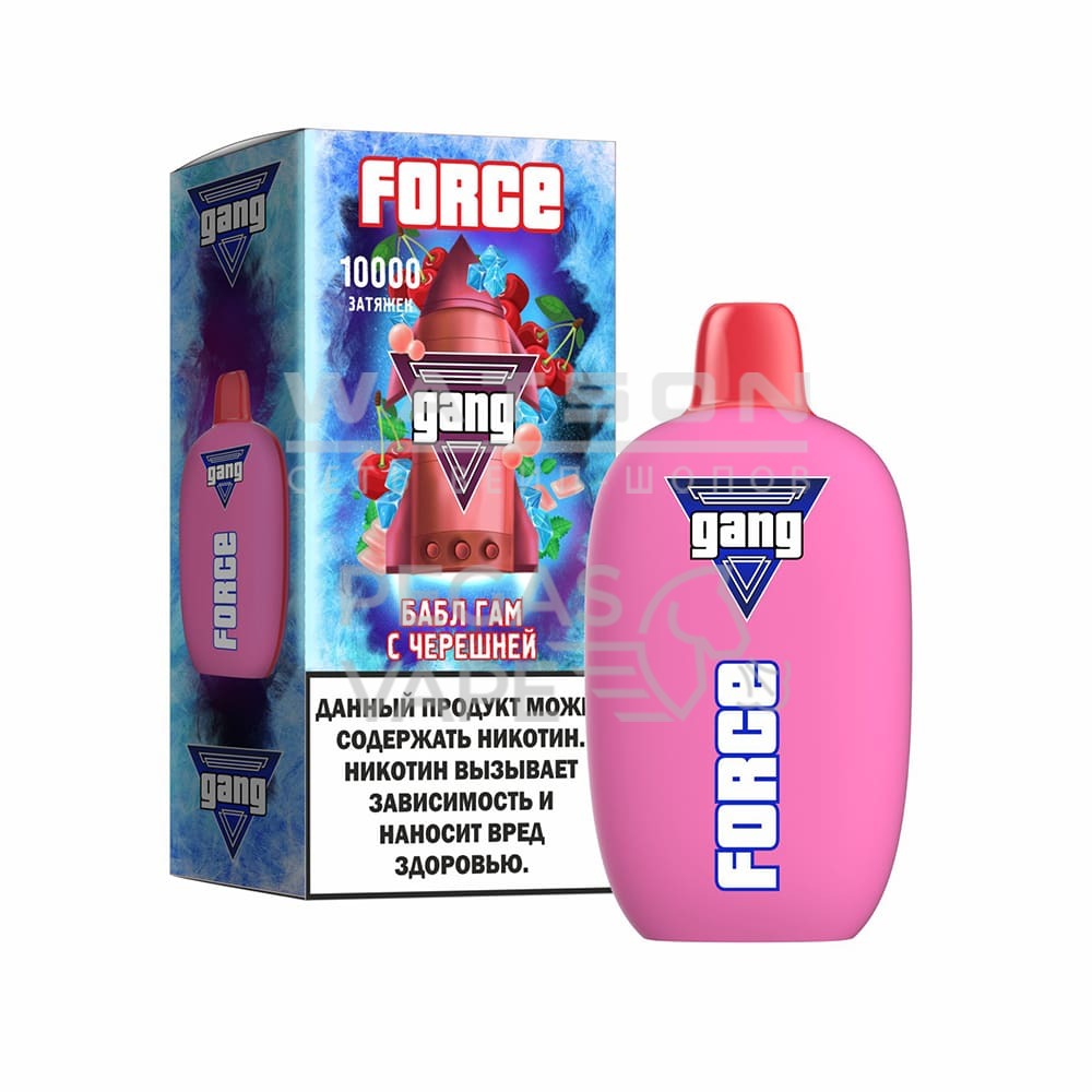 Электронная сигарета GANG FORCE 10000 (Бабл гам с черешней) Электронная сигарета GANG FORCE 10000 (Бабл гам с черешней)