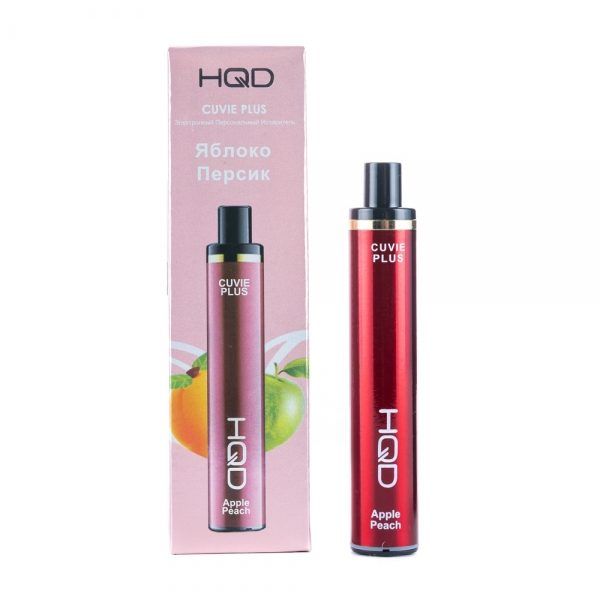 Электронная сигарета HQD Cuvie Plus 1200 (Яблоко-Персик) Электронная сигарета HQD Cuvie Plus 1200 (Яблоко-Персик)