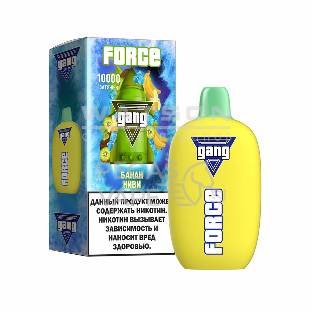 Электронная сигарета GANG FORCE 10000 (Банан Киви) Электронная сигарета GANG FORCE 10000 (Банан Киви)