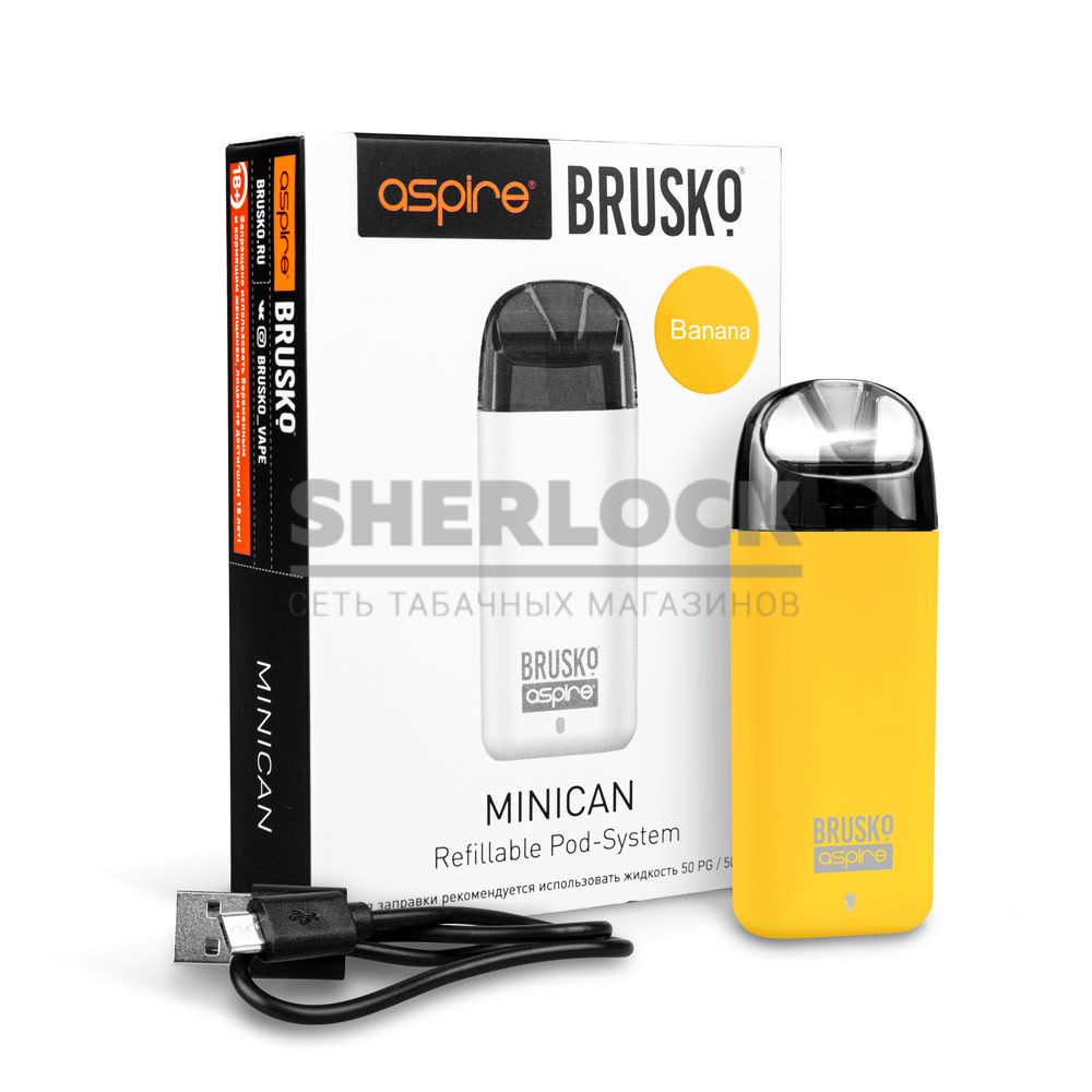 POD-система Aspire BRUSKO MINICAN (Желтый) POD-система Aspire BRUSKO MINICAN (Желтый)