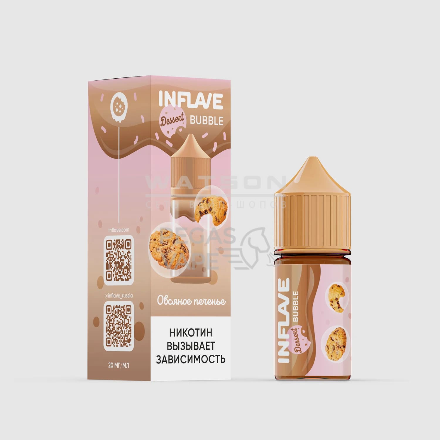 Жидкость INFLAVE BUBBLE (Овсянное печенье) 30 мл 2% (20 мг/мл) Жидкость INFLAVE BUBBLE (Овсянное печенье) 30 мл 2% (20 мг/мл)