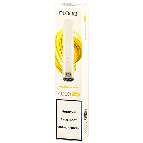 Электронная сигарета PLONQ PLUS PRO 4000 (Кислый ананас) Электронная сигарета PLONQ PLUS PRO 4000 (Кислый ананас)