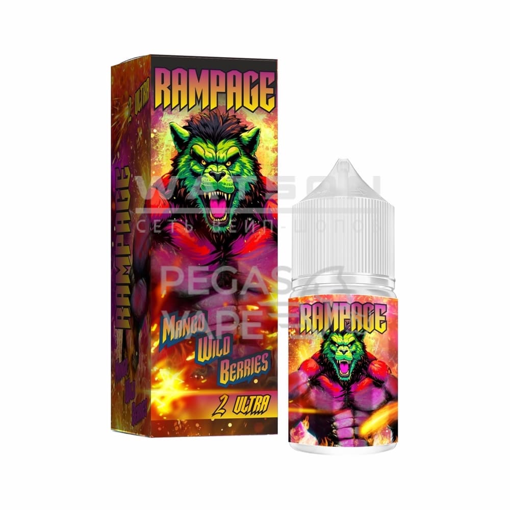 Жидкость RAMPAGE Ultra 2 Mango Wild Berries (Манго Дикие Ягоды) 30 мл 2% (20 мг/мл) Strong Жидкость RAMPAGE Ultra 2 Mango Wild Berries (Манго Дикие Ягоды) 30 мл 2% (20 мг/мл) Strong