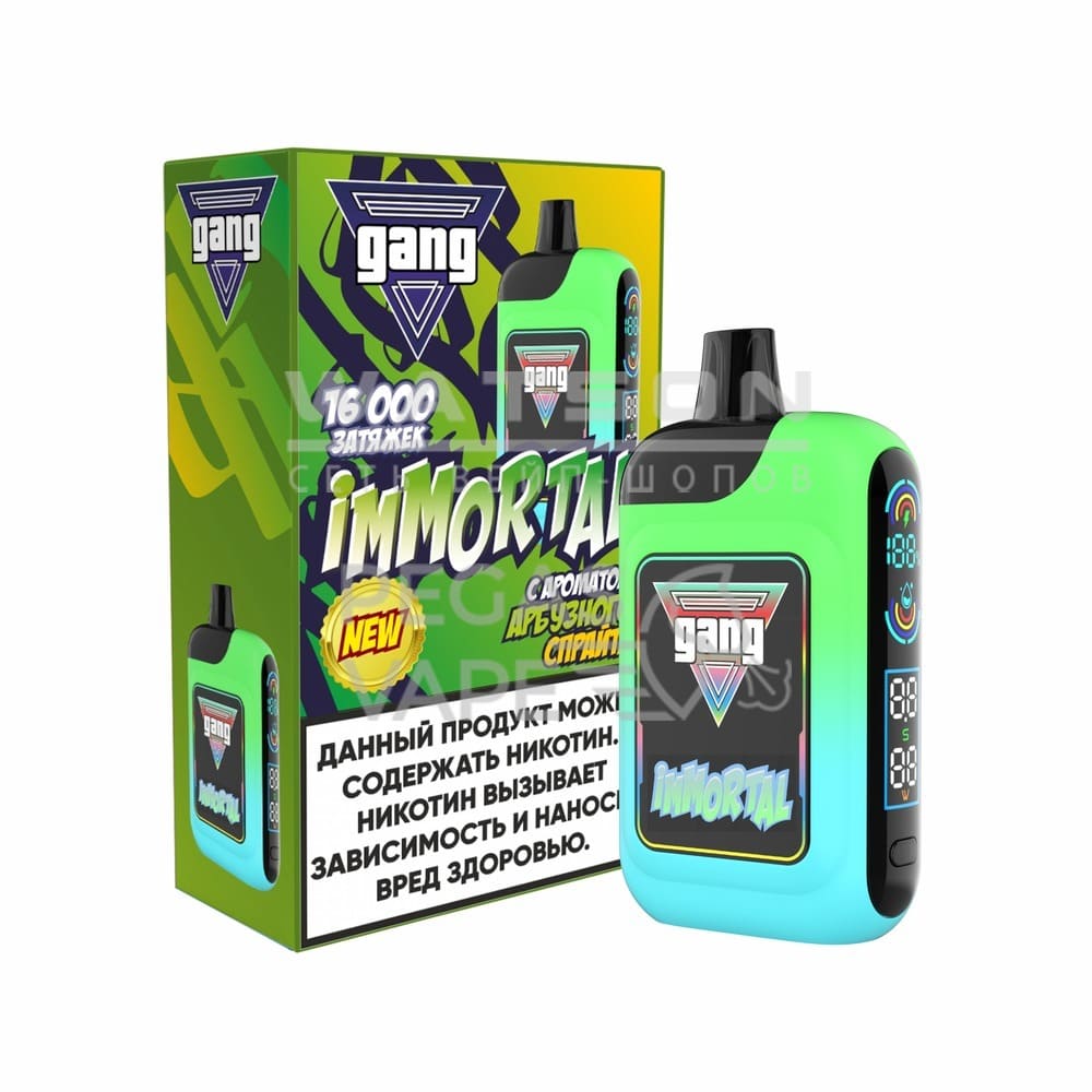 Электронная сигарета GANG IMMORTAL 16000 (Арбузный спрайт) Электронная сигарета GANG IMMORTAL 16000 (Арбузный спрайт)