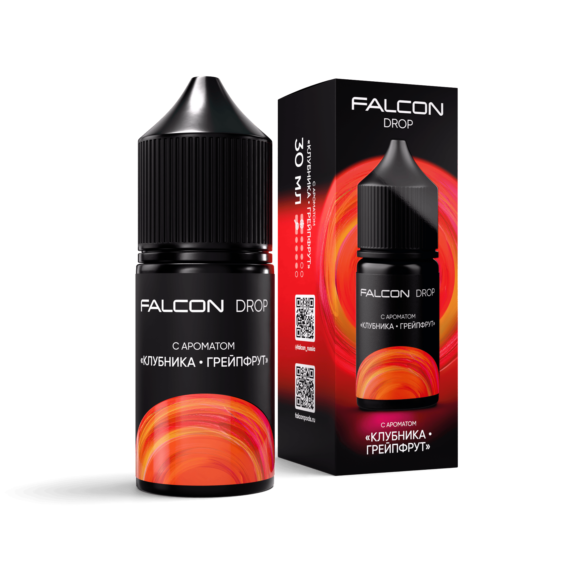 Жидкость FALCON DROP 30мл (Клубника грейпфрут) 30 мл 2% (20 мг/мл) Жидкость FALCON DROP 30мл (Клубника грейпфрут) 30 мл 2% (20 мг/мл)