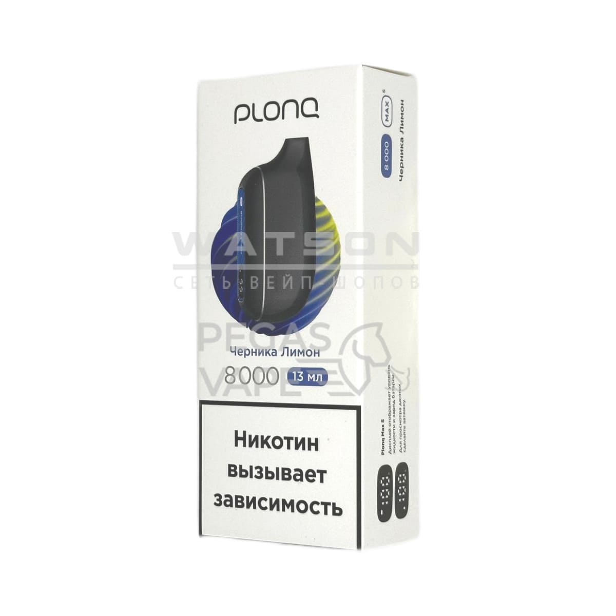 Электронная сигарета PLONQ MAX SMART 8000 (Черника Лимон) Электронная сигарета PLONQ MAX SMART 8000 (Черника Лимон)