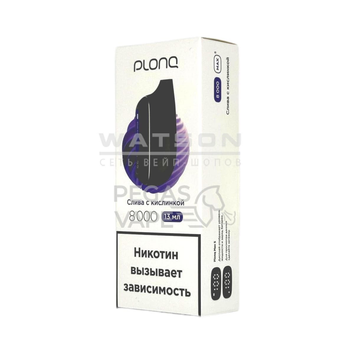 Электронная сигарета PLONQ MAX SMART 8000 (Слива с кислинкой) Электронная сигарета PLONQ MAX SMART 8000 (Слива с кислинкой)