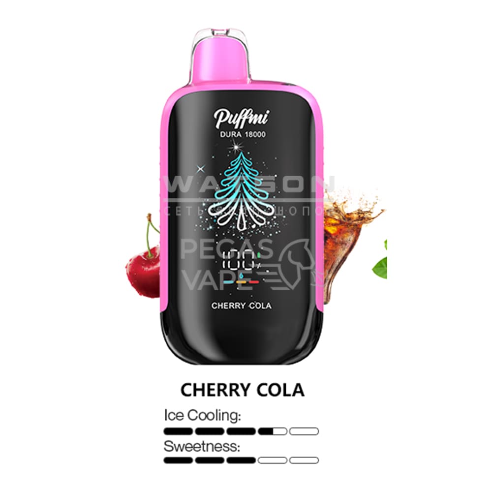 Электронная сигарета PUFFMI DURA 18000 (Вишня кола) Электронная сигарета PUFFMI DURA 18000 (Вишня кола)