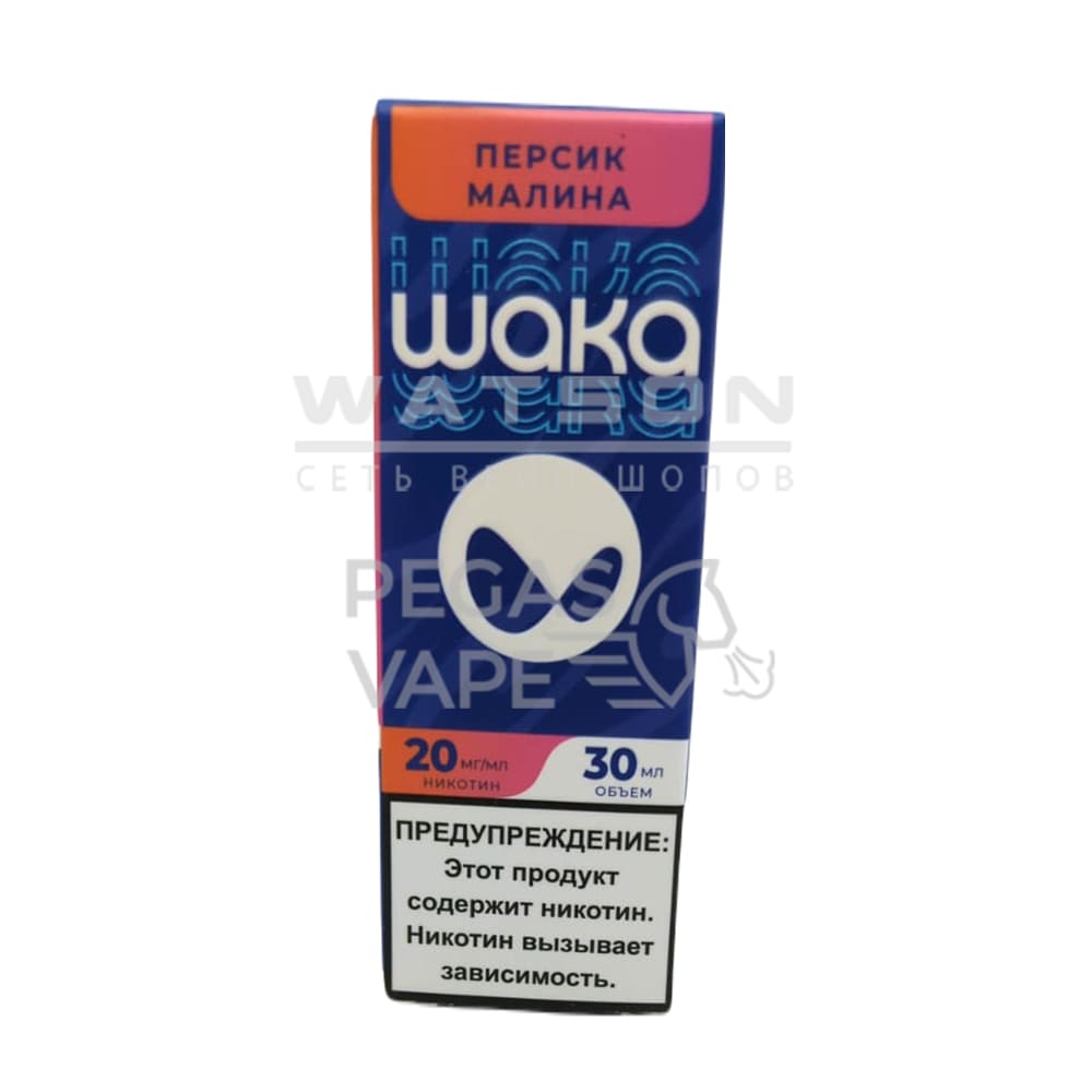 Жидкость WAKA Salt Strong (Персик малина) 30 мл 2% (20 мг/мл) Strong Жидкость WAKA Salt Strong (Персик малина) 30 мл 2% (20 мг/мл) Strong