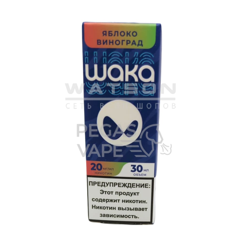 Жидкость WAKA Salt Strong (Яблоко виноград) 30 мл 2% (20 мг/мл) Strong Жидкость WAKA Salt Strong (Яблоко виноград) 30 мл 2% (20 мг/мл) Strong