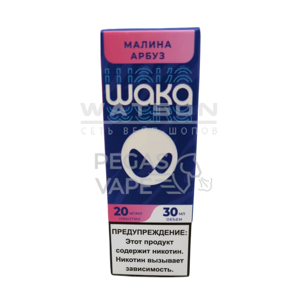 Жидкость WAKA Salt Strong (Малина арбуз) 30 мл 2% (20 мг/мл) Strong Жидкость WAKA Salt Strong (Малина арбуз) 30 мл 2% (20 мг/мл) Strong