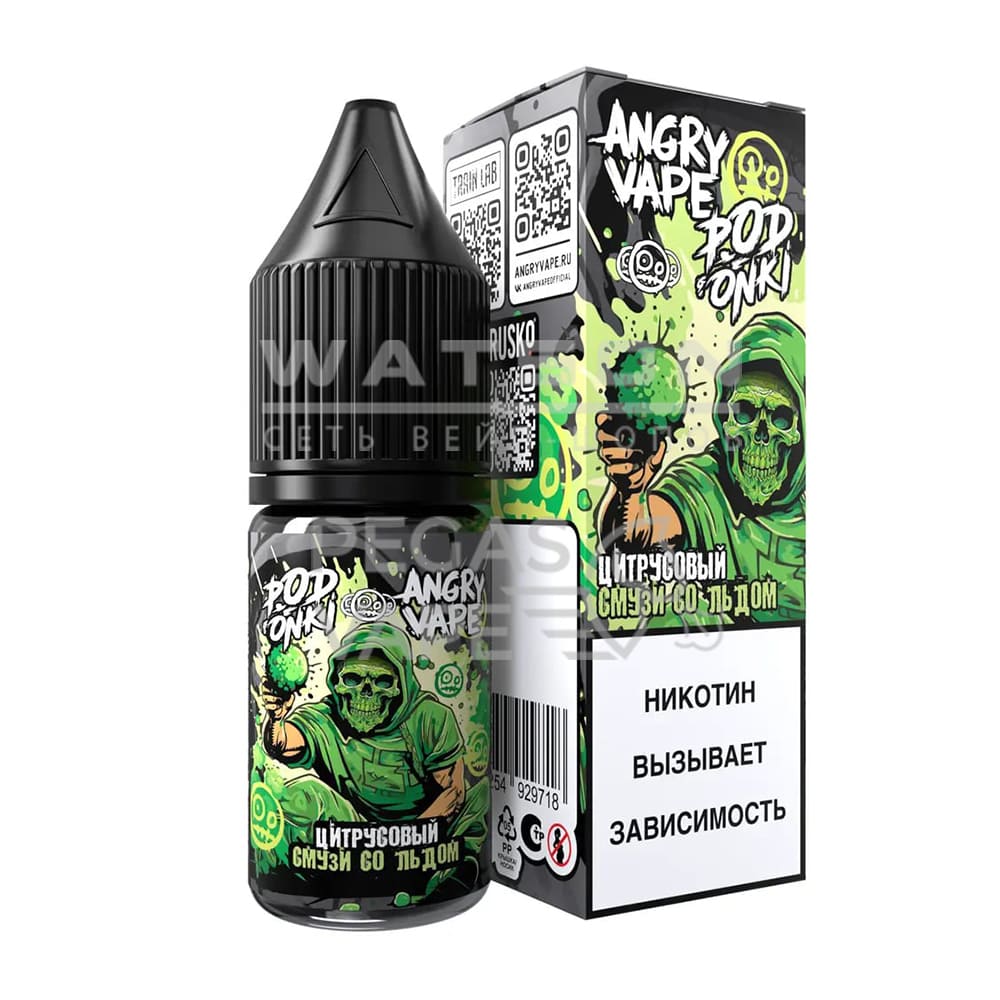 Жидкость ANGRY VAPE x PODONKI (Цитрусовый смузи Лед) 30 мл 2% (20 мг/мл) Жидкость ANGRY VAPE x PODONKI (Цитрусовый смузи Лед) 30 мл 2% (20 мг/мл)