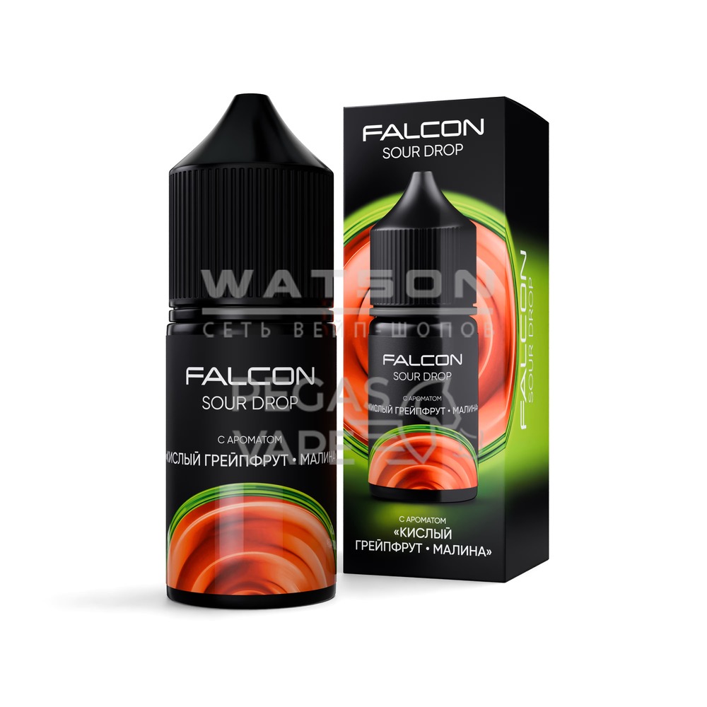 Жидкость FALCON SOUR DROP 30 мл (Кислый грейпфрут - малина) 30 мл 2% (20 мг/мл) Жидкость FALCON SOUR DROP 30 мл (Кислый грейпфрут - малина) 30 мл 2% (20 мг/мл)