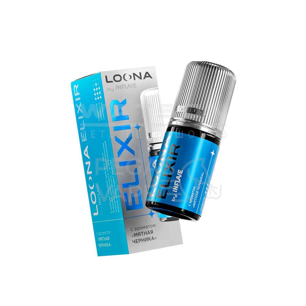 Жидкость LOONA ELIXIR by INFLAVE (Мятная черника) 30 мл 2% (20 мг/мл) Жидкость LOONA ELIXIR by INFLAVE (Мятная черника) 30 мл 2% (20 мг/мл)
