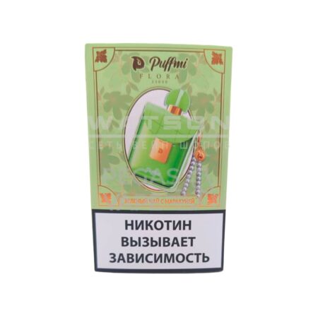 Электронная сигарета PuffMi Flora 25000 (Зеленый чай с маракуйя)