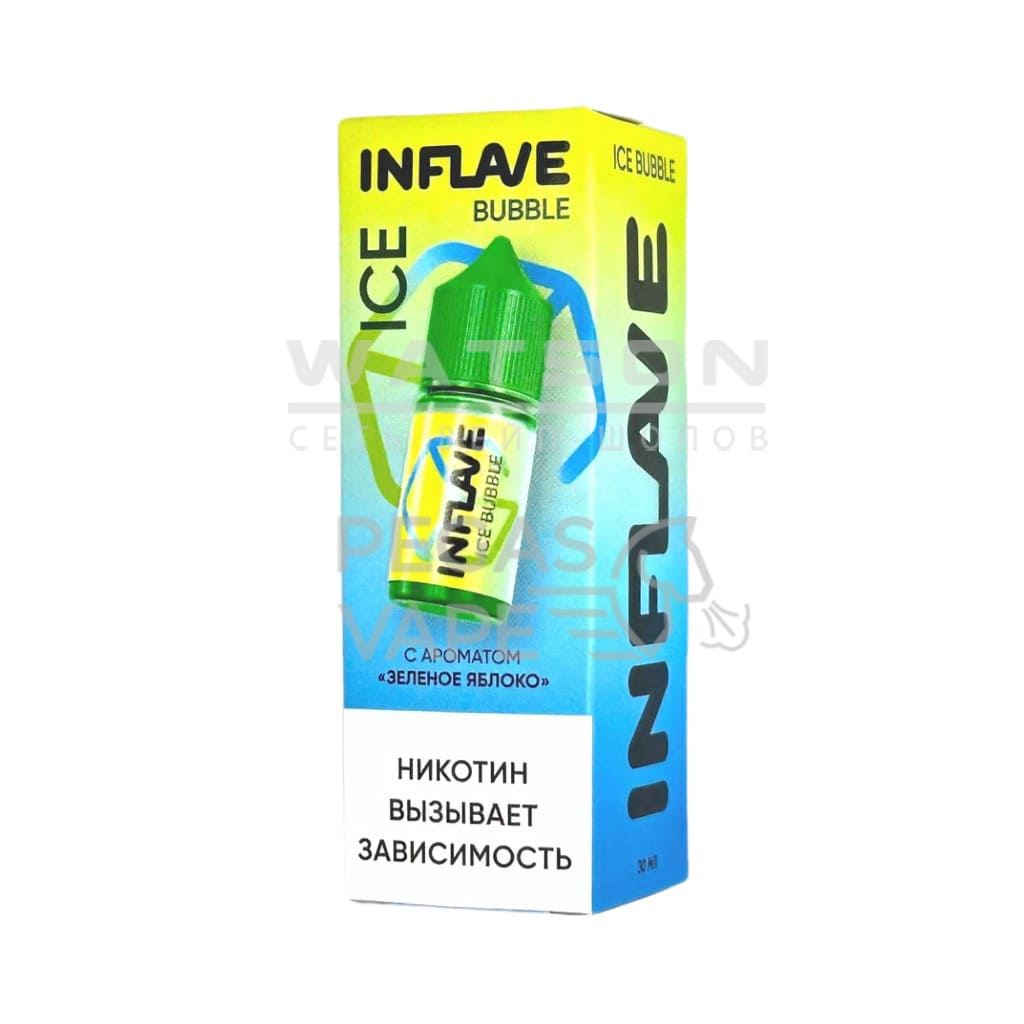 Жидкость INFLAVE BUBBLE ICE (Холодное зеленое яблоко) 30 мл 2% (20 мг/мл) Жидкость INFLAVE BUBBLE ICE (Холодное зеленое яблоко) 30 мл 2% (20 мг/мл)