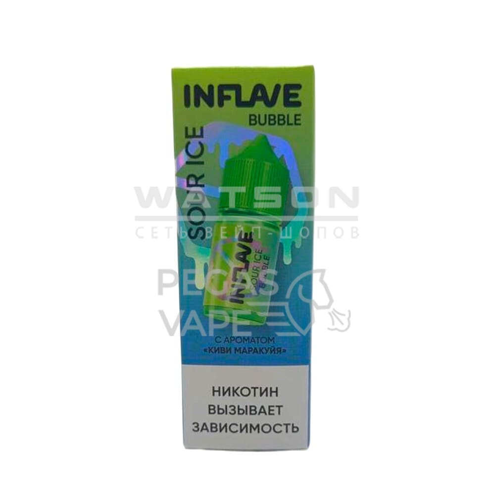 Жидкость INFLAVE BUBBLE ICE (Холодный кислый киви маракуйя) 30 мл 2% (20 мг/мл) Жидкость INFLAVE BUBBLE ICE (Холодный кислый киви маракуйя) 30 мл 2% (20 мг/мл)
