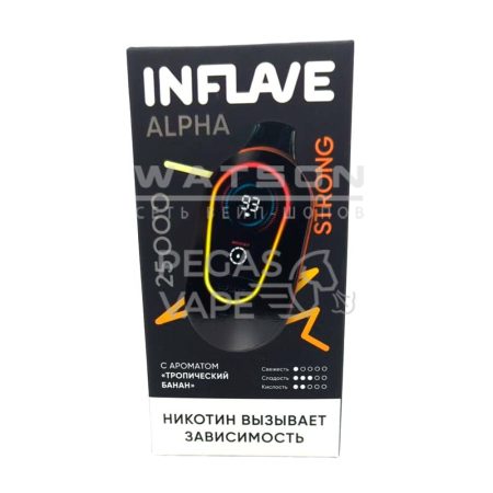 Электронная сигарета INFLAVE ALPHA 25000 STRONG (Тропический банан)