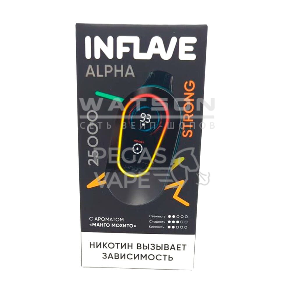 Электронная сигарета INFLAVE ALPHA 25000 STRONG (Манго мохито) Электронная сигарета INFLAVE ALPHA 25000 STRONG (Манго мохито)