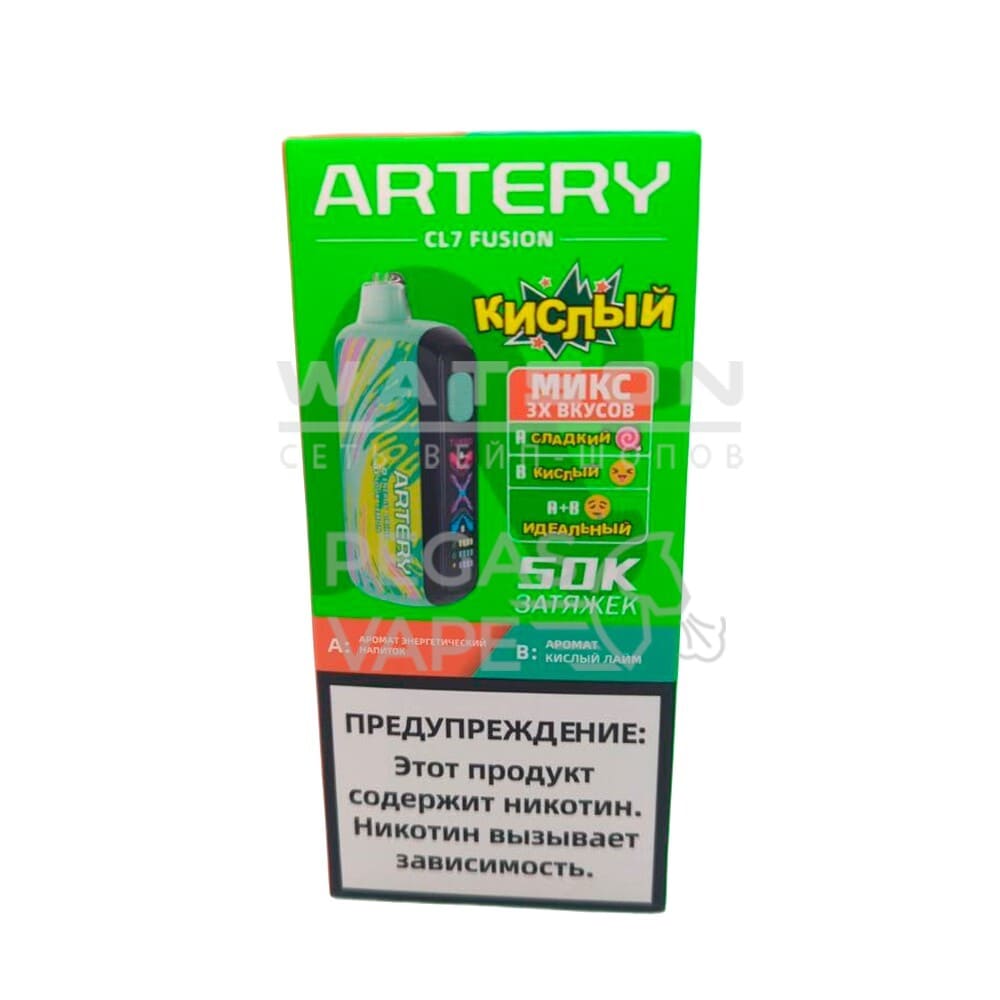 Электронная сигарета Artery CL7 FUSION 50k (Энергетический напиток и кислый лайм) Электронная сигарета Artery CL7 FUSION 50k (Энергетический напиток и кислый лайм)