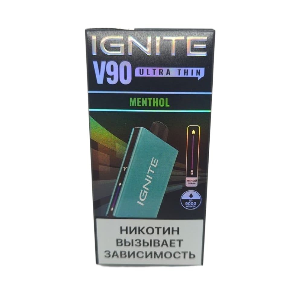 Электронная сигарета IGNITE V-90 (9000) SKY BLUE (Ментол) Электронная сигарета IGNITE V-90 (9000) SKY BLUE (Ментол)