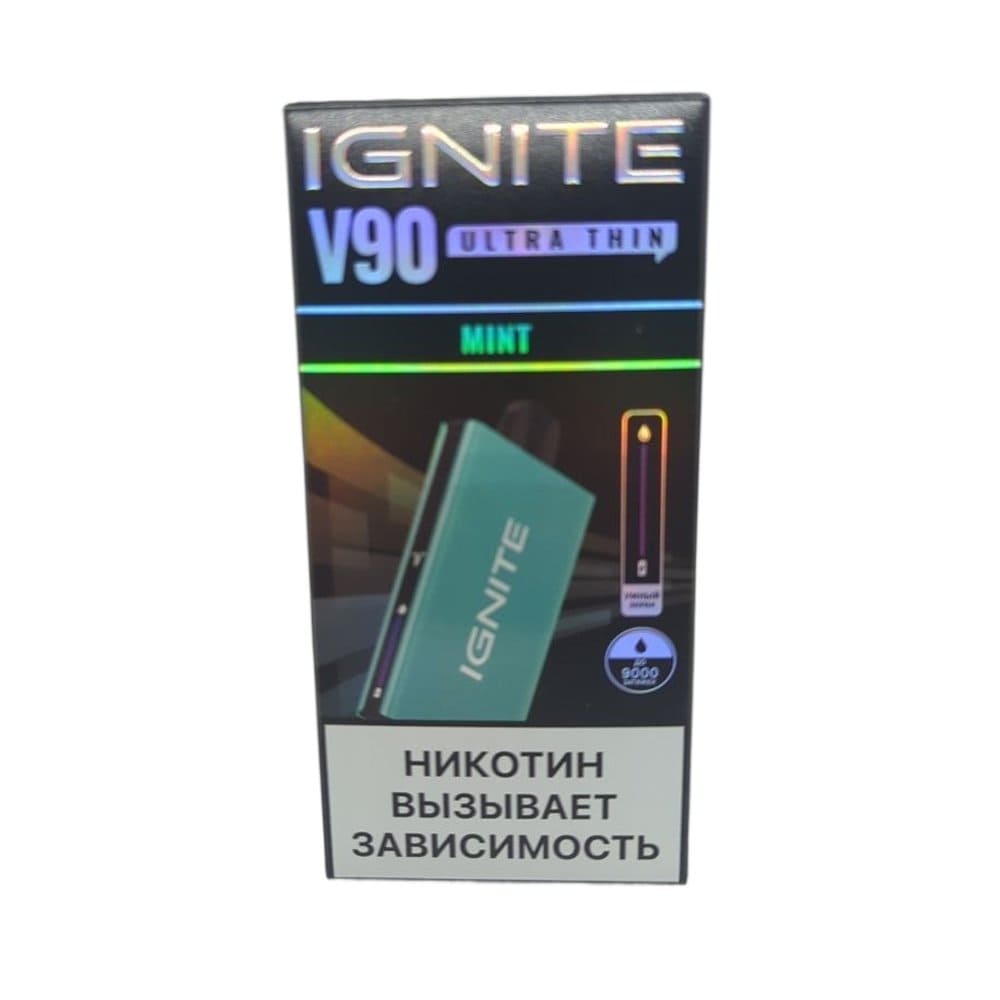 Электронная сигарета IGNITE V-90 (9000) SKY BLUE (Мята) Электронная сигарета IGNITE V-90 (9000) SKY BLUE (Мята)