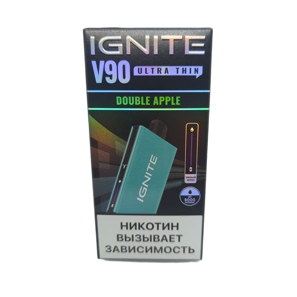 Электронная сигарета IGNITE V-90 (9000) SKY BLUE (Двойное яблоко) Электронная сигарета IGNITE V-90 (9000) SKY BLUE (Двойное яблоко)