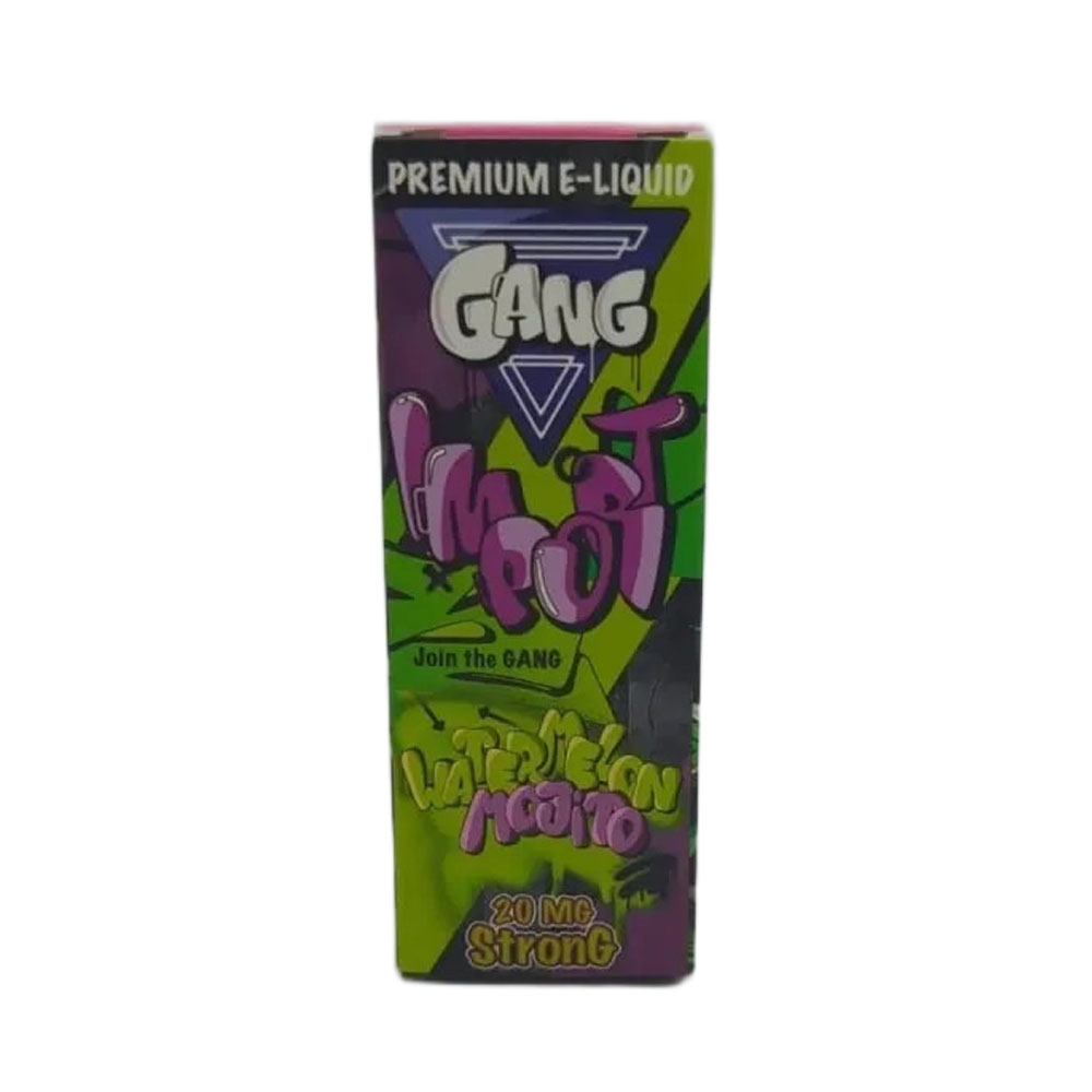 Жидкость Gang IMPORT Strong (Арбузный мохито) 30 мл 2% (20 мг/мл) Strong Жидкость Gang IMPORT Strong (Арбузный мохито) 30 мл 2% (20 мг/мл) Strong