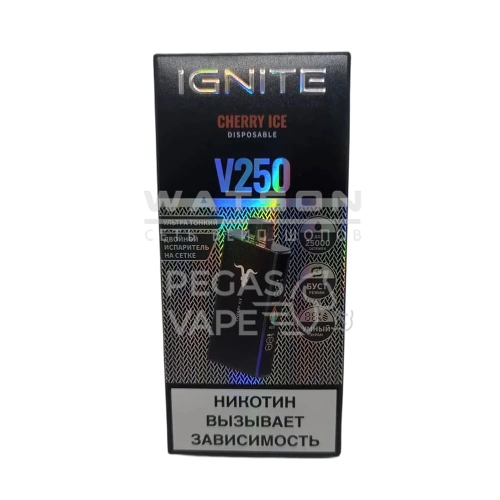 Электронная сигарета IGNITE V-250 BLACK (Вишня) Электронная сигарета IGNITE V-250 BLACK (Вишня)
