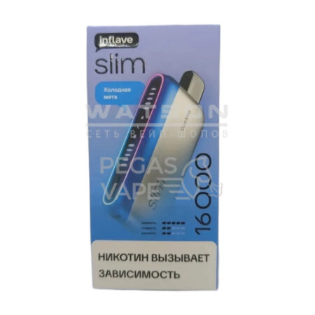 Электронная сигарета INFLAVE SLIM 16000 (Холодная мята)