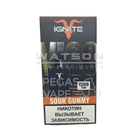 Электронная сигарета IGNITE V120 Black (Кислый мармелад)