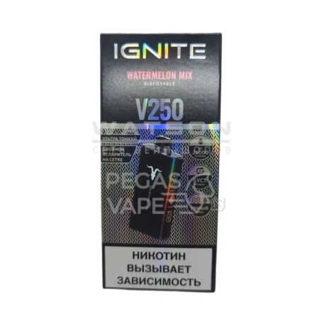 Электронная сигарета IGNITE V-250 BLACK (Арбузный микс)