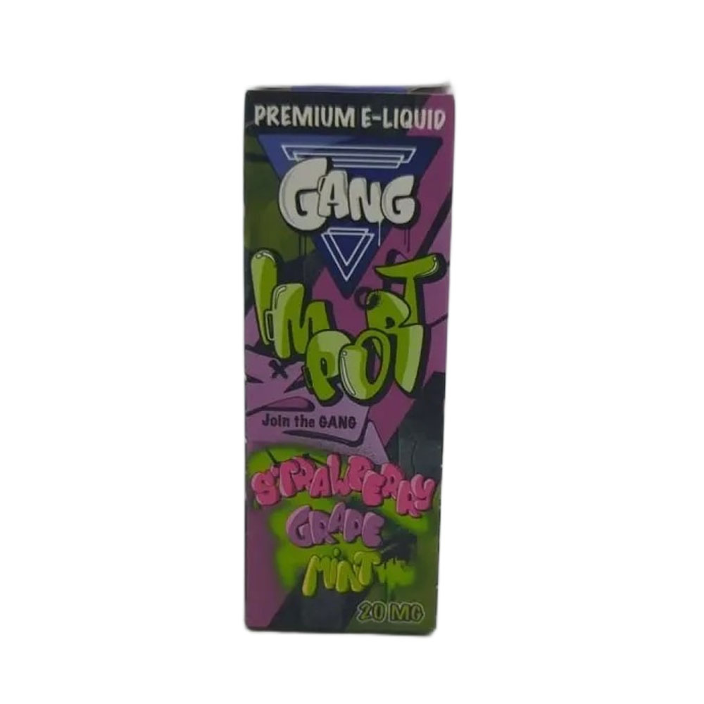 Жидкость Gang IMPORT (Клубника виноград мята) 30 мл 2% (20 мг/мл) Жидкость Gang IMPORT (Клубника виноград мята) 30 мл 2% (20 мг/мл)