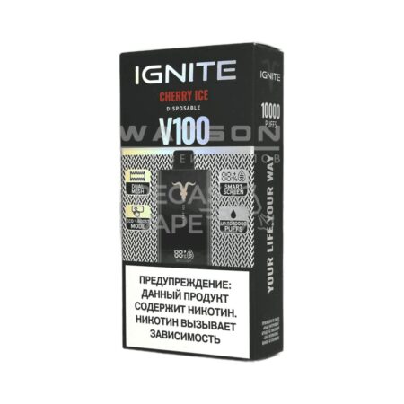 Электронная сигарета IGNITE V-100 (10000) (Ледяная вишня)