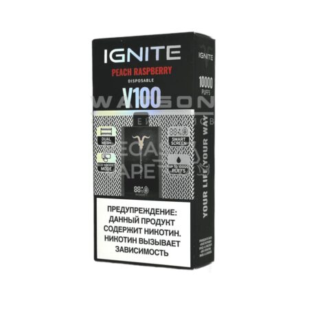 Электронная сигарета IGNITE V-100 (10000) (Персик малина)