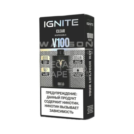 Электронная сигарета IGNITE V-100 (10000) (Чистый)