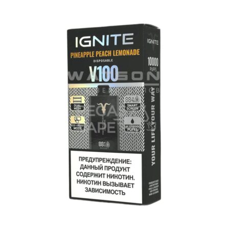 Электронная сигарета IGNITE V-100 (10000) (Ананас персик лимон)