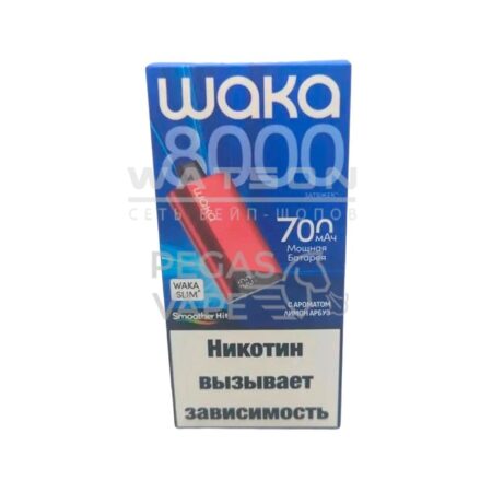 Электронная сигарета WAKA Slim-8000 ( Лимон арбуз)