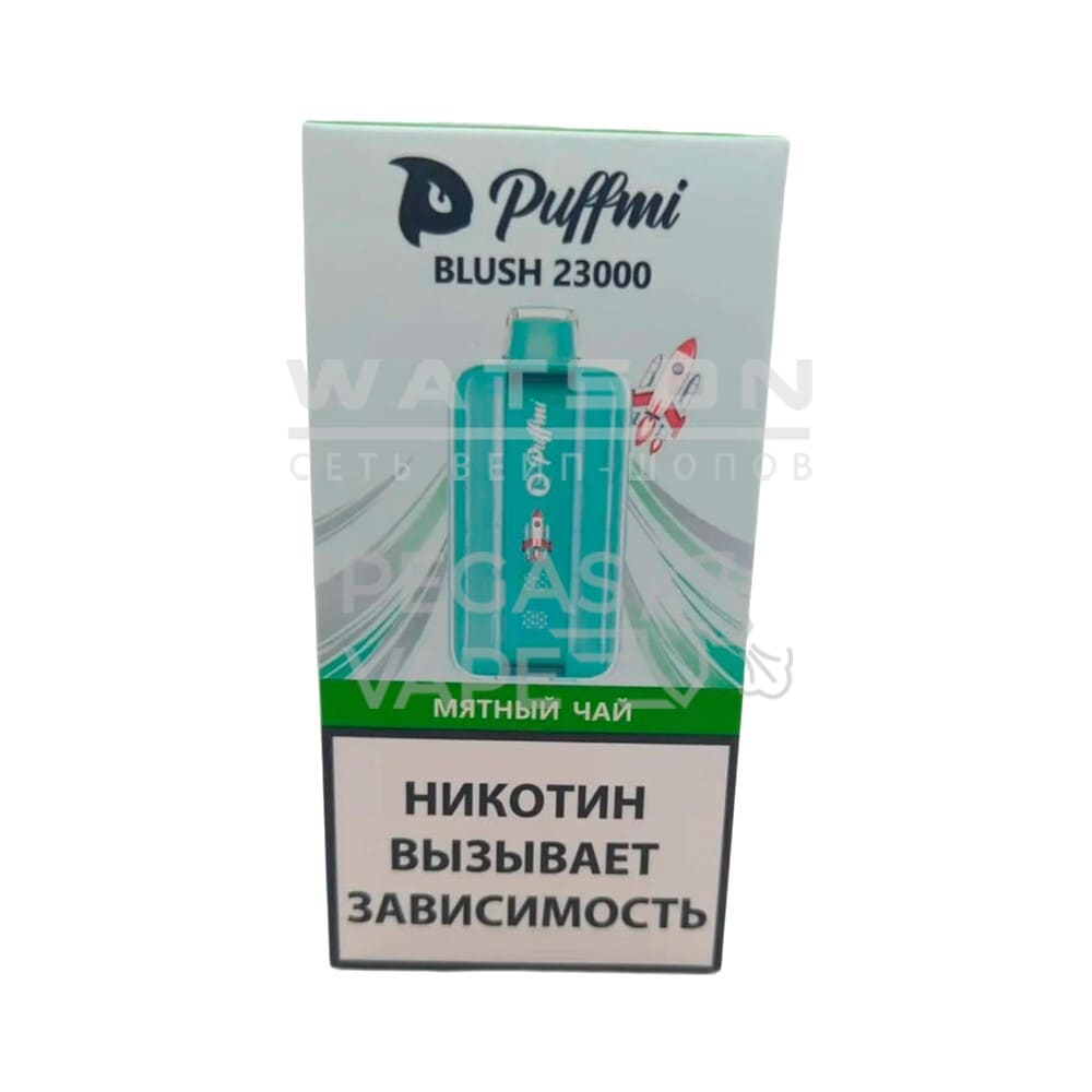 Электронная сигарета PUFFMI BLUSH Strong 23000 (Мятный чай) Электронная сигарета PUFFMI BLUSH Strong 23000 (Мятный чай)