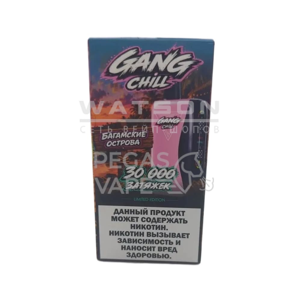 Электронная сигарета GANG CHILL 30000 — Багамские острова (Черника с кислой малиной) Электронная сигарета GANG CHILL 30000 — Багамские острова (Черника с кислой малиной)